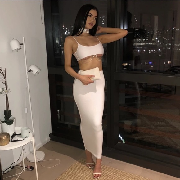 Dresses & Skirts - White Top and Skirt